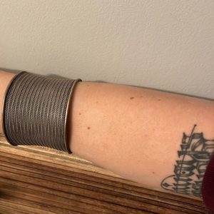Silver cuff bracelet